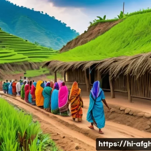 환경 보존과 지역사회 - A vibrant rural Indian village scene illustrating local community members planting trees together as...